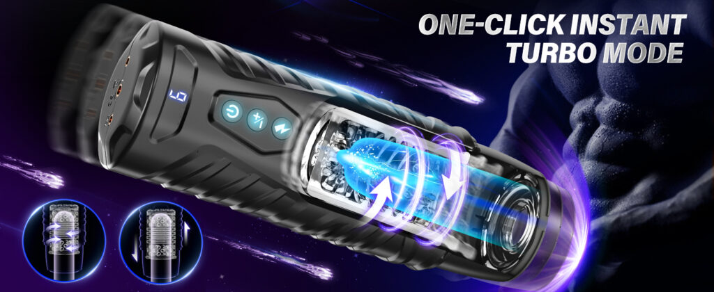 APP Telescopic Rotating Male Masturbator 16