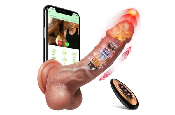 Thrusting Dildo Vibrator Sex Toys - Image 3