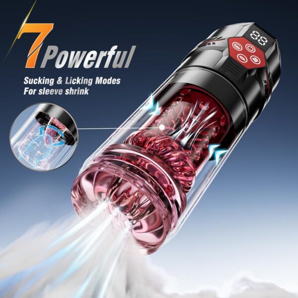 7 thrust, 7 rotation, 7 suction,7 vibration