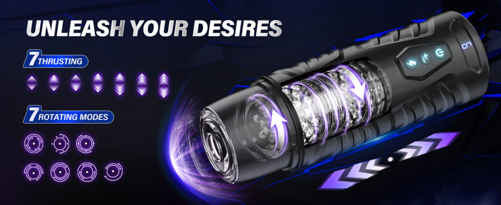 APP Telescopic Rotating Male Masturbator 17