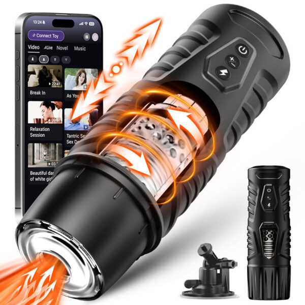 Automatic Male Masturbator 7 Telescopic Rotating Modes 01