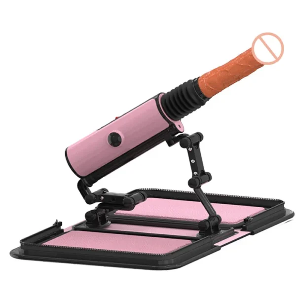 Leather Bag  Female Sex Machine Masturbation Pumping Gun With Dildos Sex Toy - Image 7