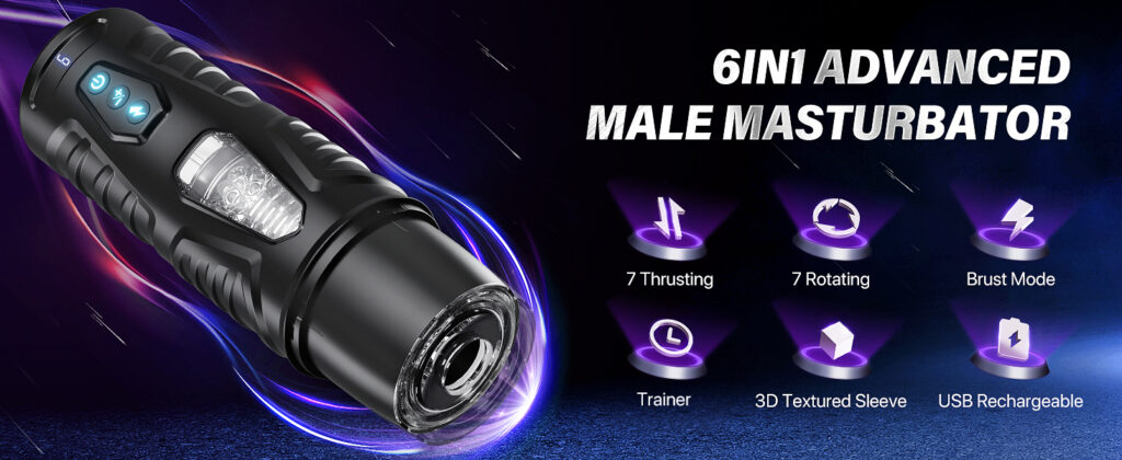 APP Telescopic Rotating Male Masturbator 12