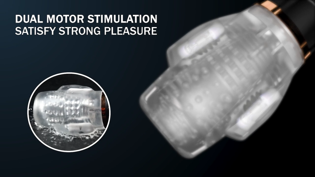 Sucking & Vibrating Transparent Male Masturbation Cup 20