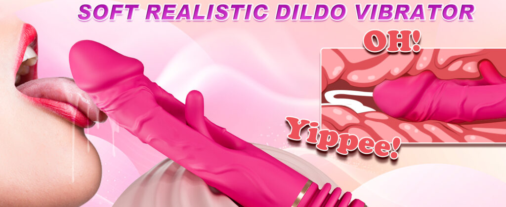 Dildo Sex Machine Gun - SOFT REALISTIC DILDO VIBRATOR