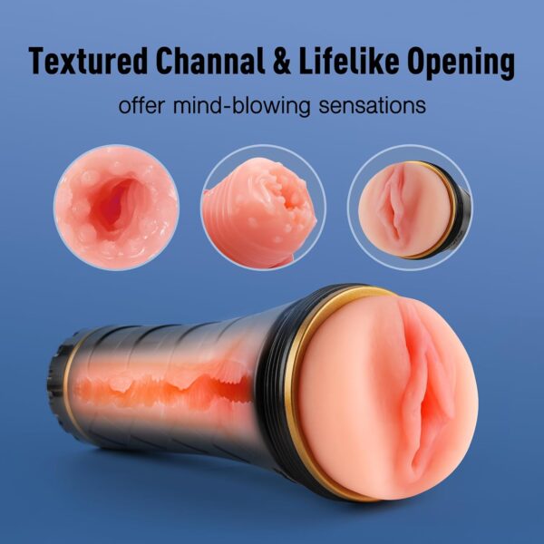 Male Automatic Masturbato - Textured Channal & Lifelike Opening