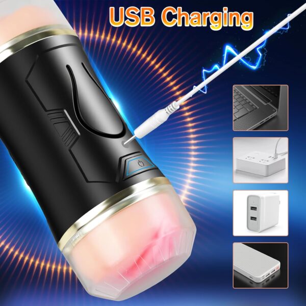 3 in 1 Realistic Vaginal - USB Charging