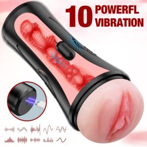 Male Masturbators for Men - 10 POWERFL VIBRATION