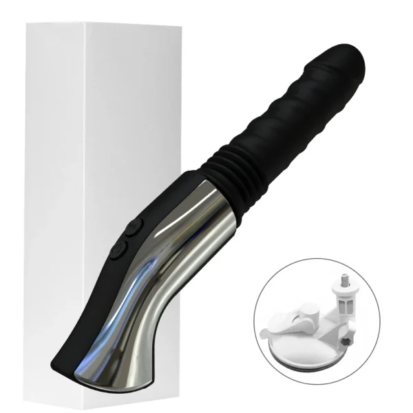Best Sex Machine Telescopic Dildo Vibrator Massager G Spot - Image 7