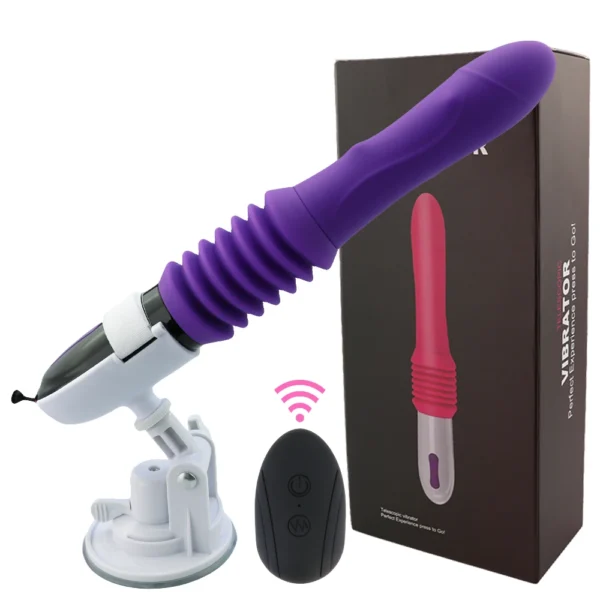Telescopic Dildo Vibrator Sex Machine
