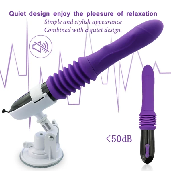 Telescopic Dildo Vibrator Automatic Up Down Massager G Spot - Image 8