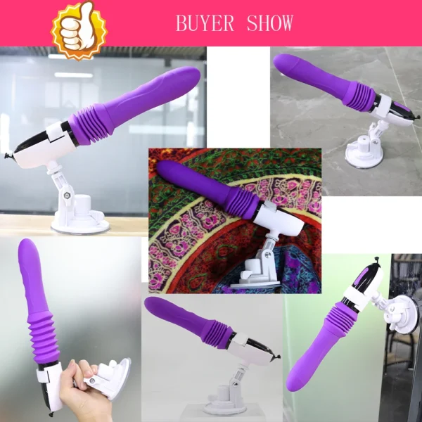 Telescopic Dildo Vibrator Automatic Up Down Massager G Spot - Image 10