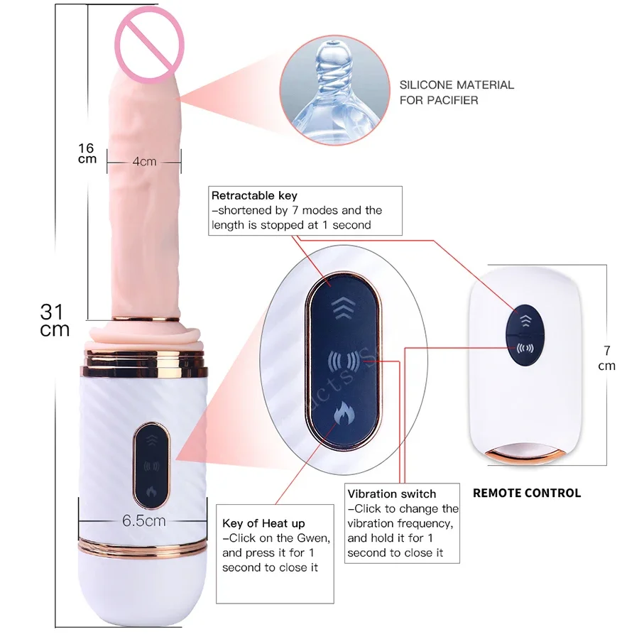 Automatic Dildo Sex Machine - shortened by 7 modes and thelength is stopped at 1 second