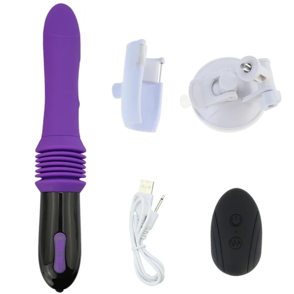 Telescopic Dildo Vibrator Automatic Up Down Massager G Spot - Image 11