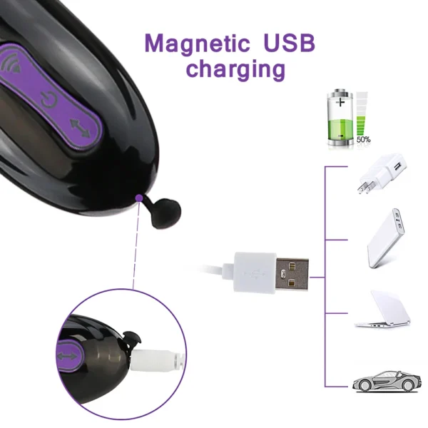 Telescopic Dildo Vibrator Automatic Up Down Massager G Spot - Image 9