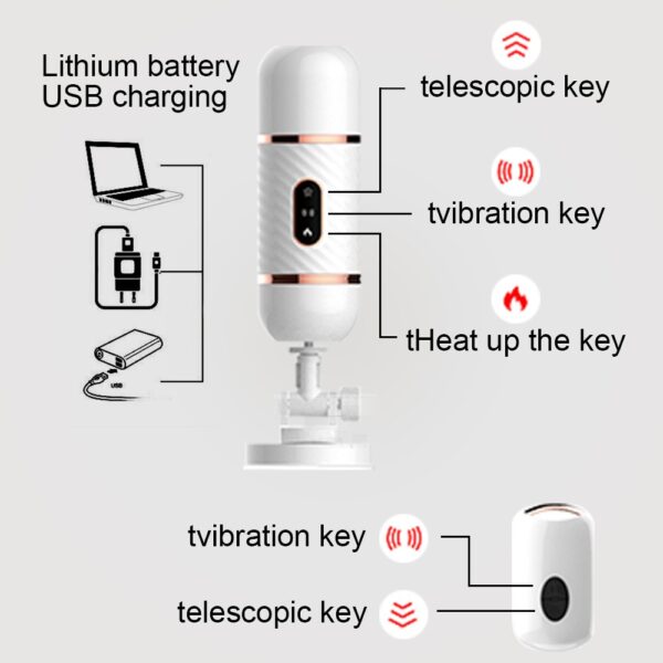 Automatic Dildo Sex Machine - Lithium battery USB charging